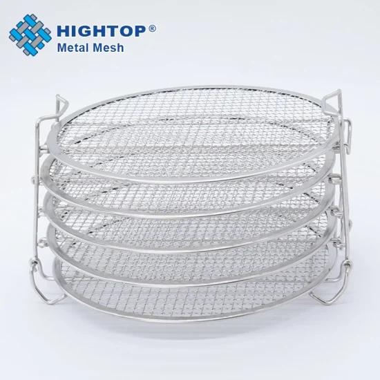 Heat Resistant Stackable Kitchen Food Stainless Steel Dehydrator Rack for Air Fryer